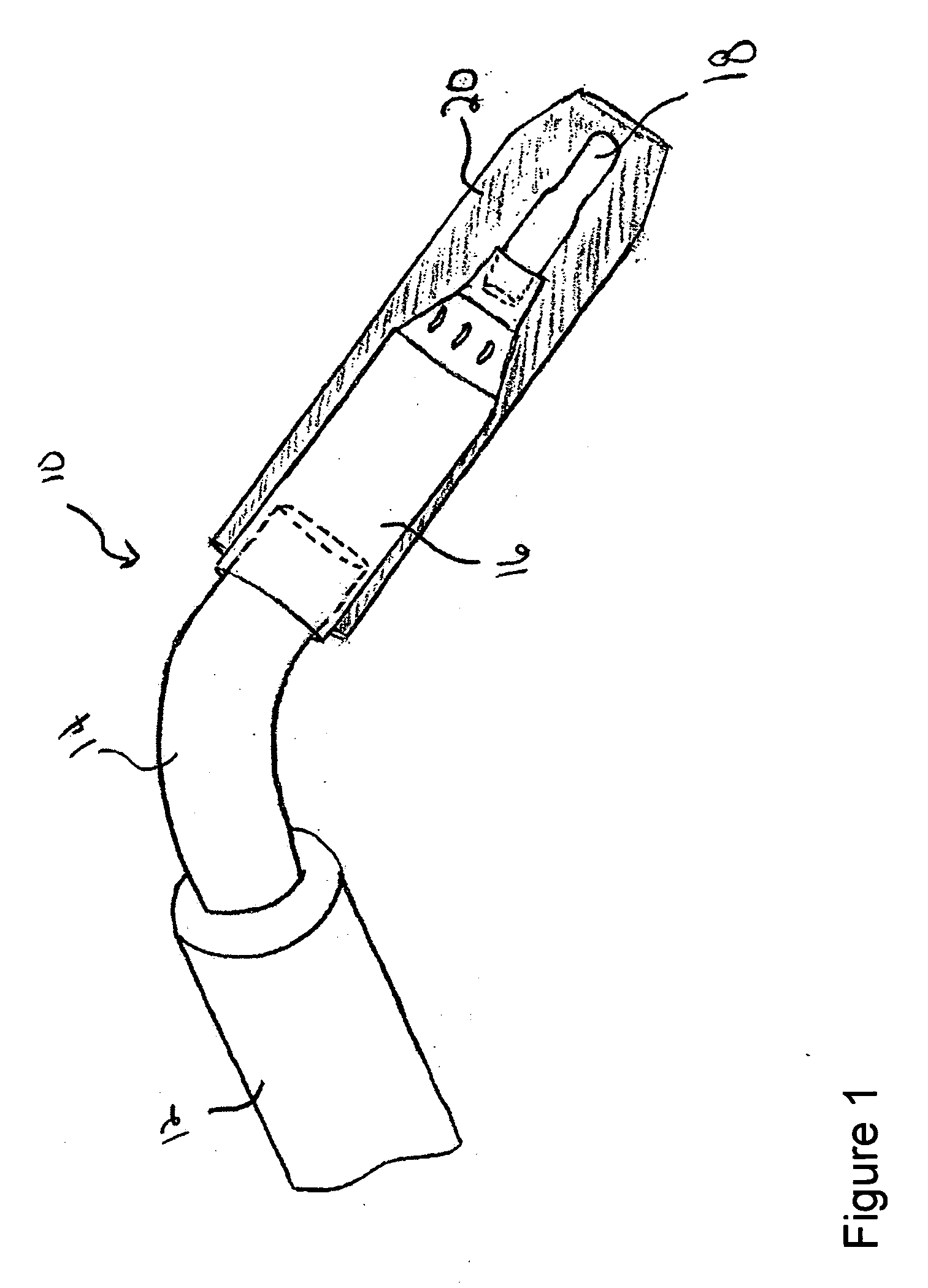 Taper locking features between components of a welding device