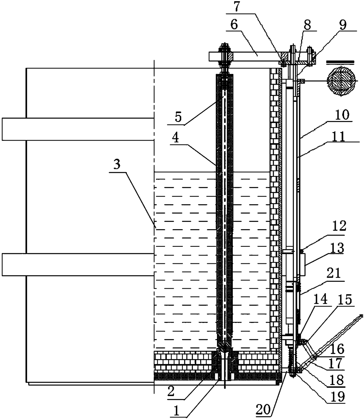 Device for aligning stopper rod precisely and aligning process for intermediate stopper rod