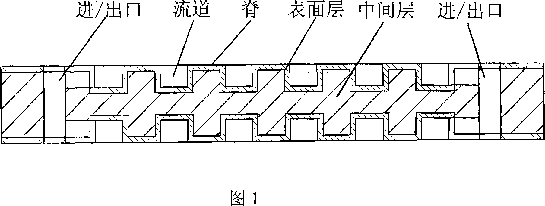 Fuel cell graphitc composite flow field plate and its manufacturing method