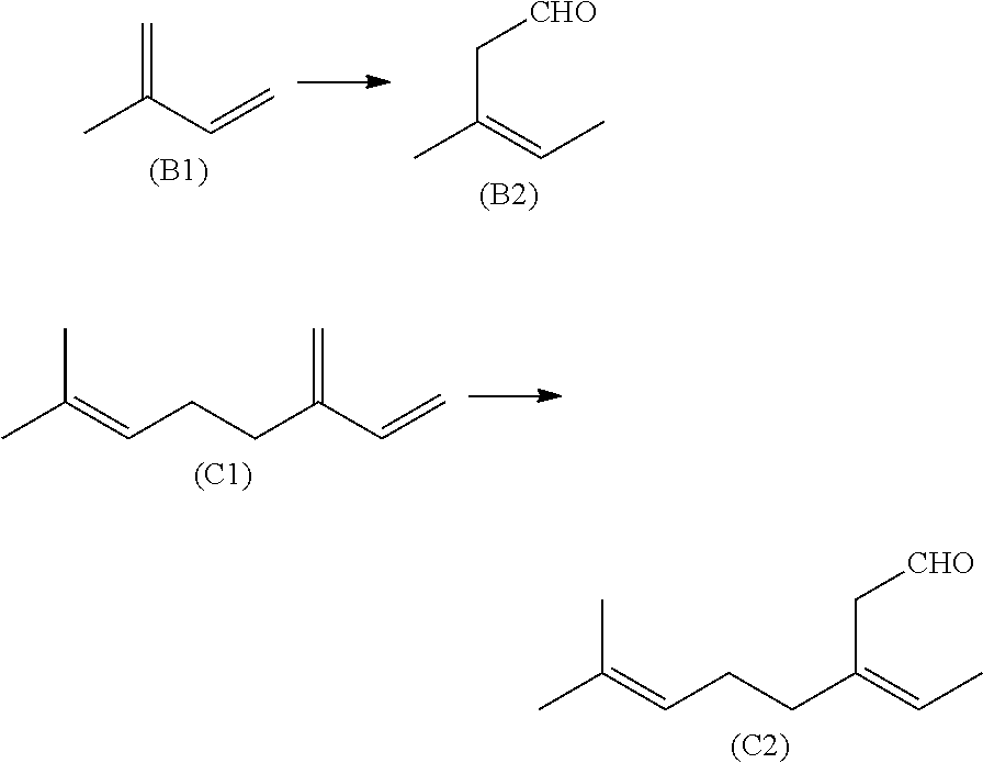 Method for the hydroformylation of 2-substituted butadienes and the production of secondary products thereof, especially ambrox