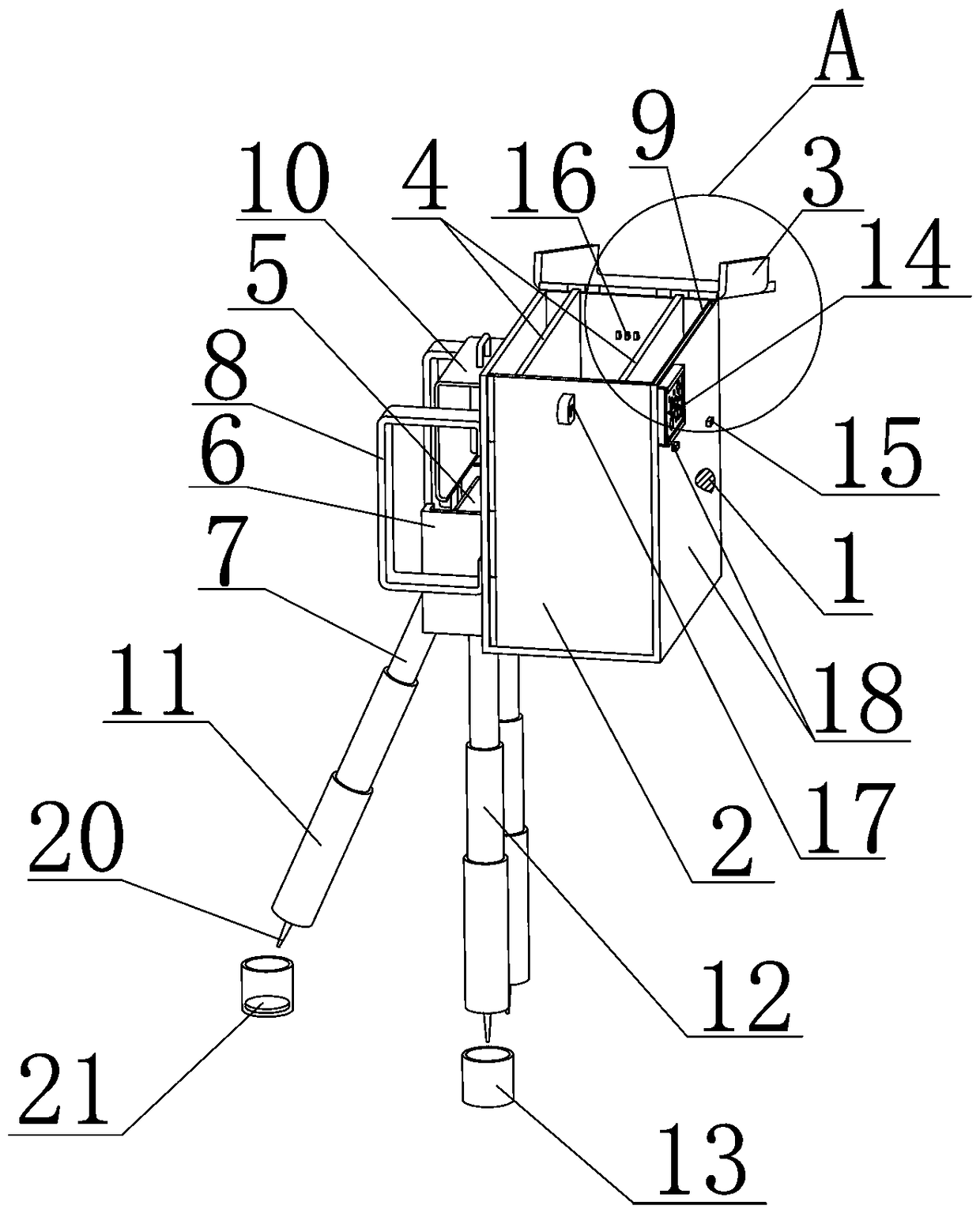 An outdoor sketching stand