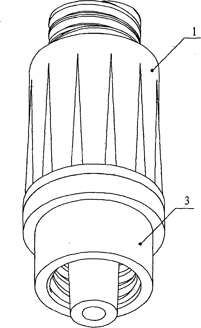 Connecting device for medical purposes