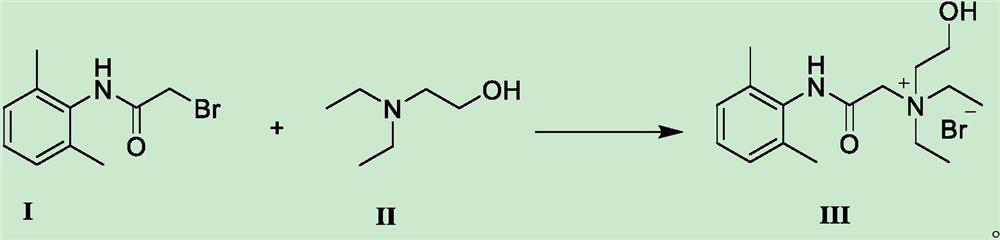Preparation method of N-diethylaminoacetyl-2,6-dimethylaniline quaternary ammonium salt