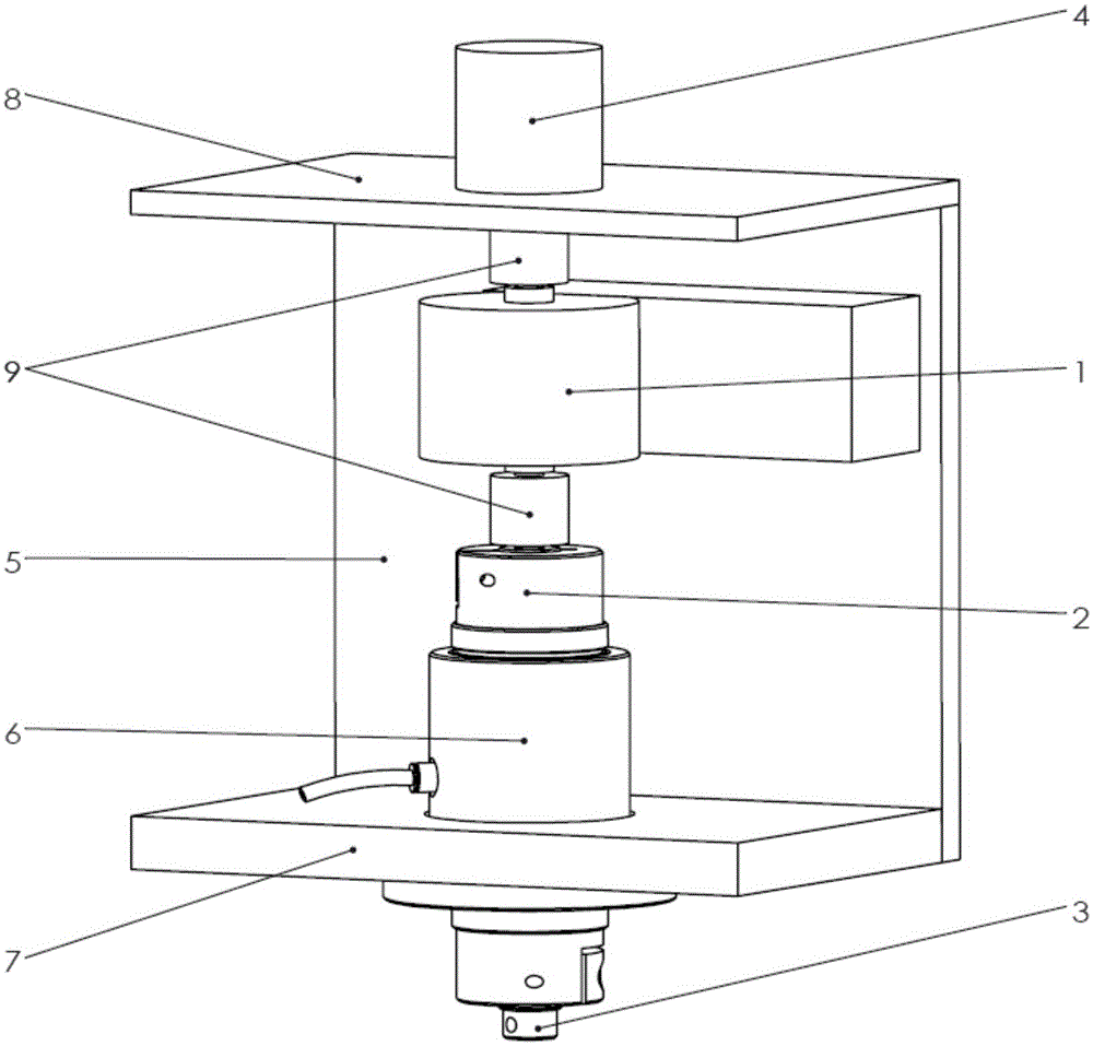 Torque measurement apparatus and method for miniature tension-torsion fatigue testing machine