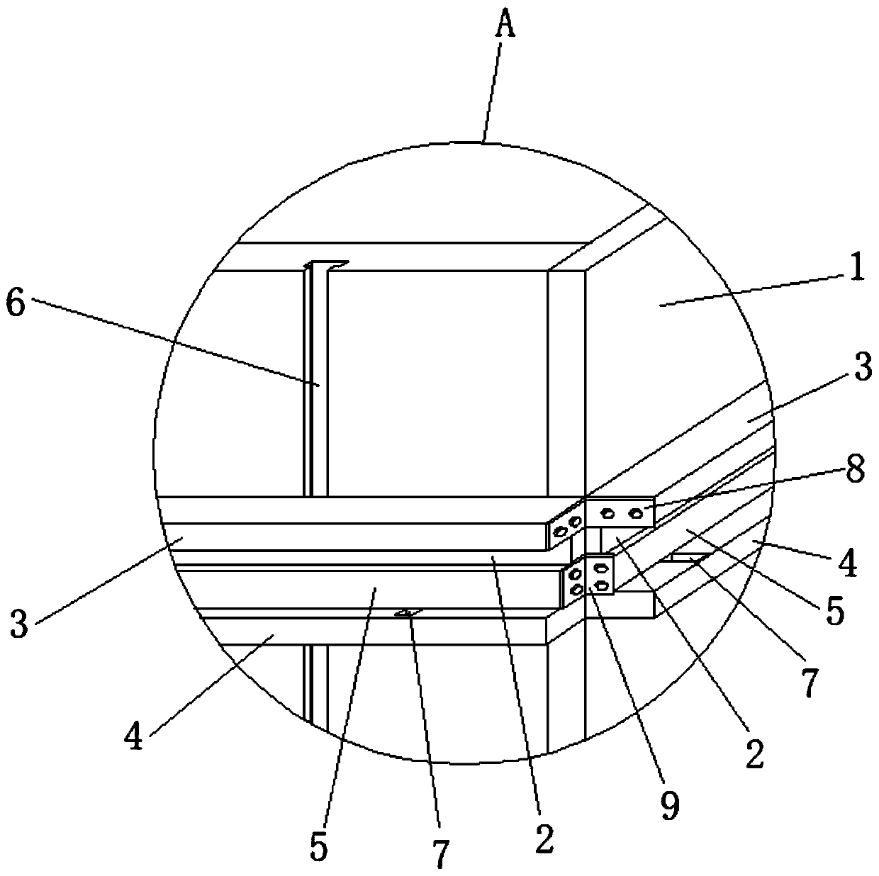 Hole-free disassembly and assembly type aluminum form