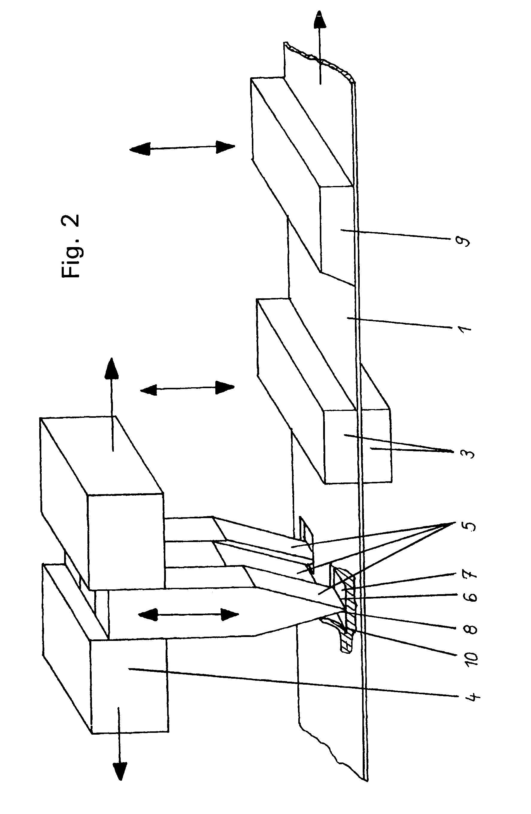 Method for partially exposing conductive strips of flat laminated cable