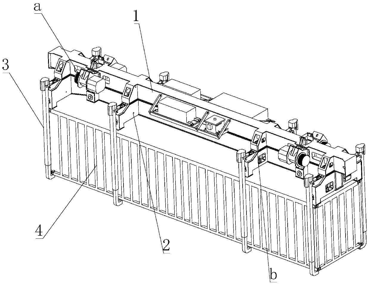 Lifting type frame and air transportation vehicle