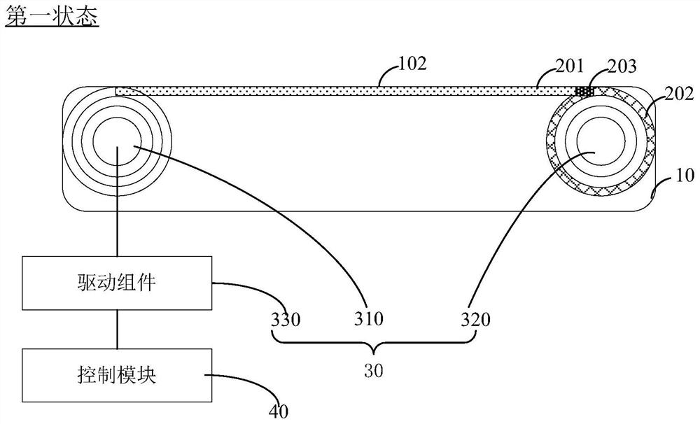 Display module, control method thereof and electronic equipment