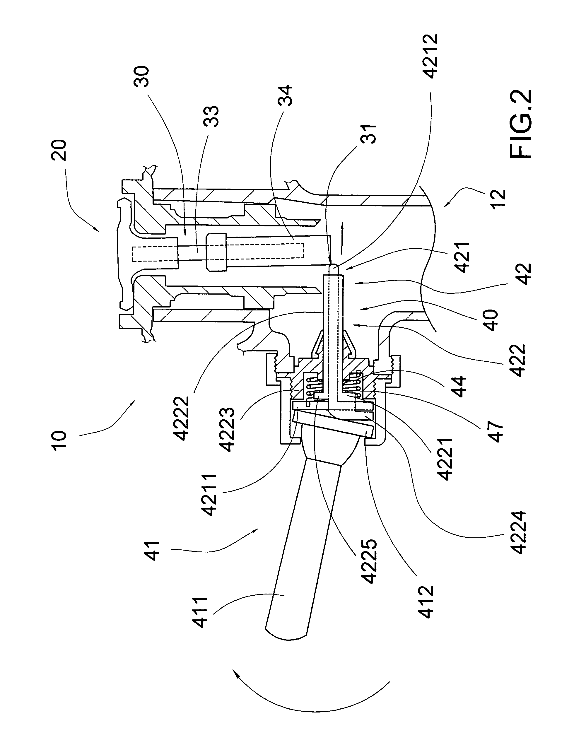 Method and arrangement for controlling flush water volume