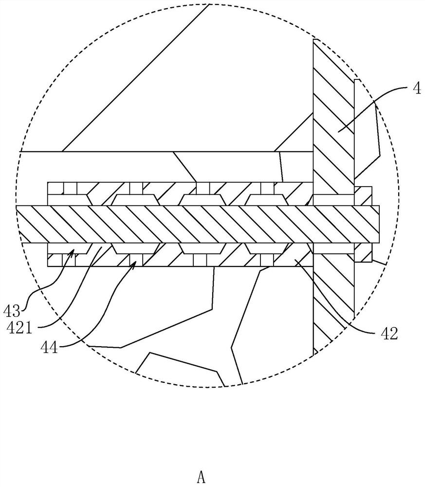 Connecting structure of floor slab and wallboards and construction method thereof