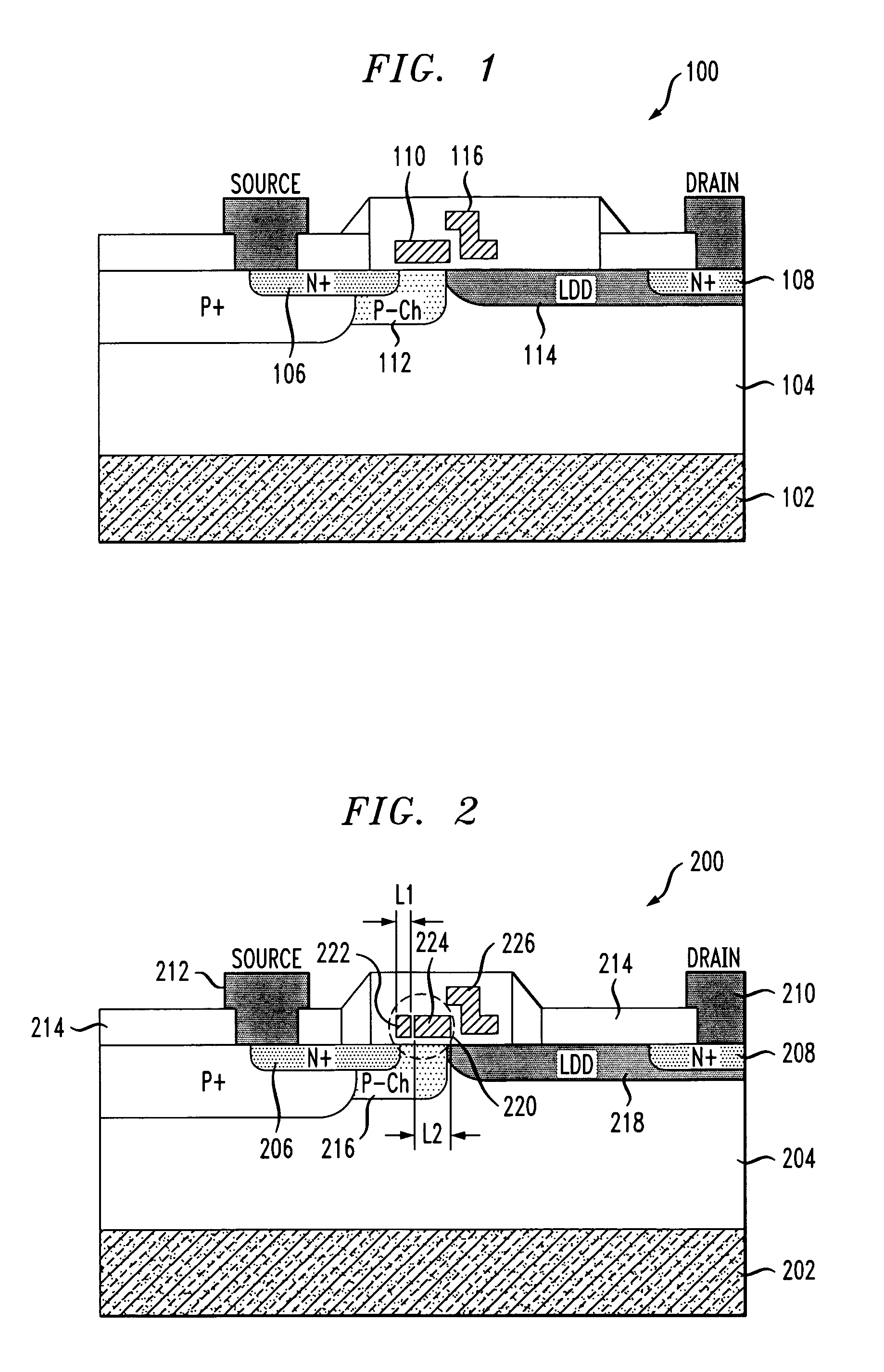 Dual-gate metal-oxide semiconductor device