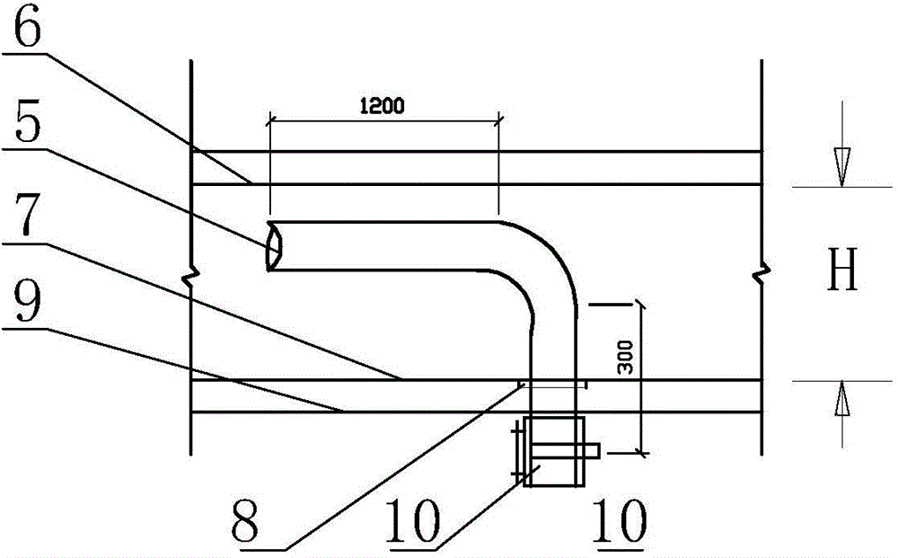 Construction method for pressure pouring of concrete for tunnel secondary lining