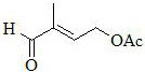 A kind of preparation method of high yield 2-methyl-4-acetoxy-2-butenal