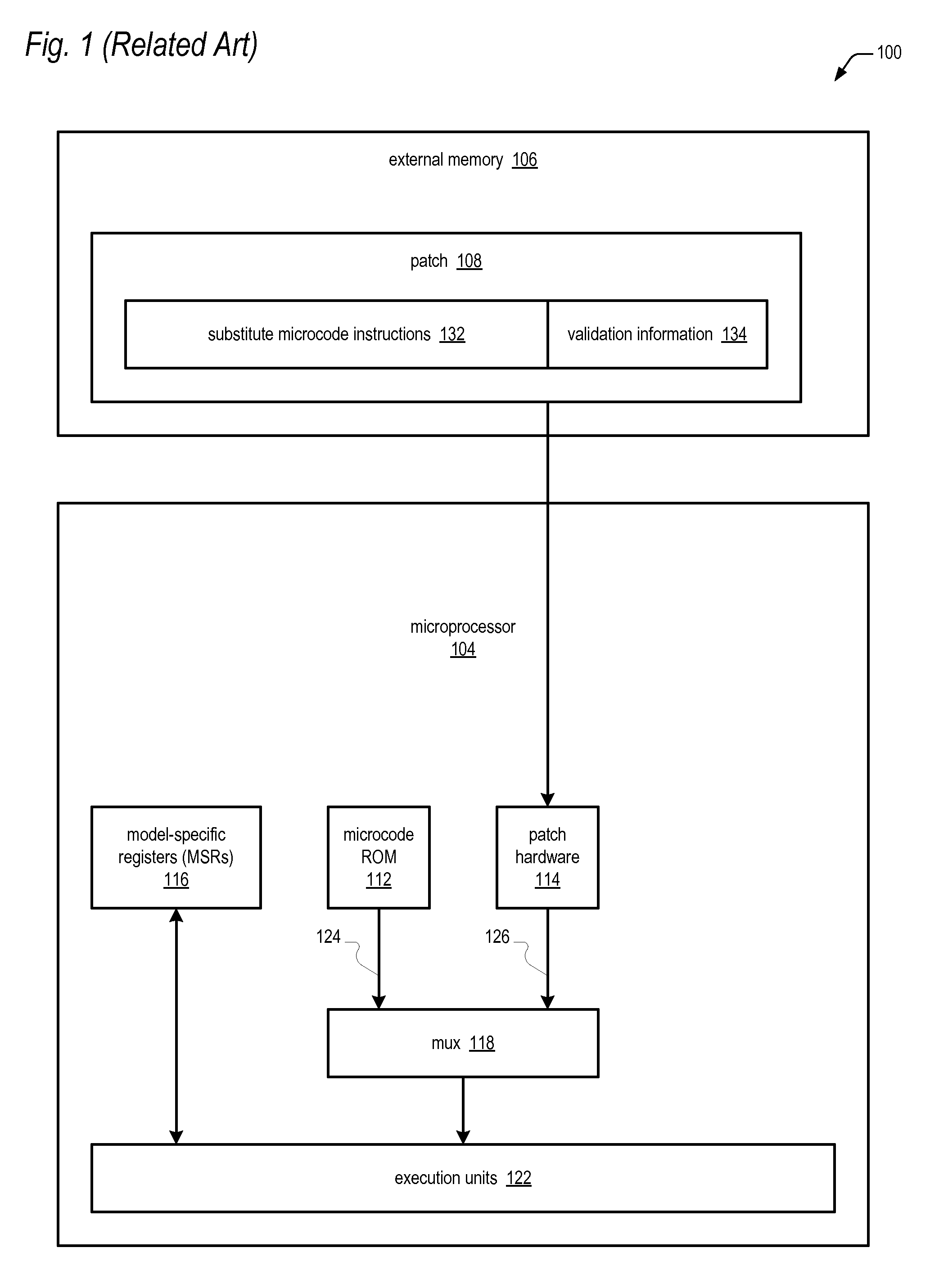 Apparatus and method for patching microcode in a microprocessor using private ram of the microprocessor