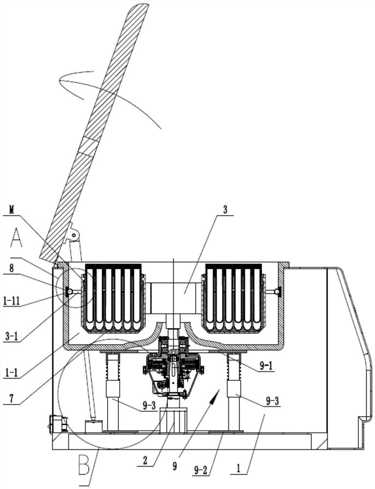 A vacuum blood collection tube centrifuge