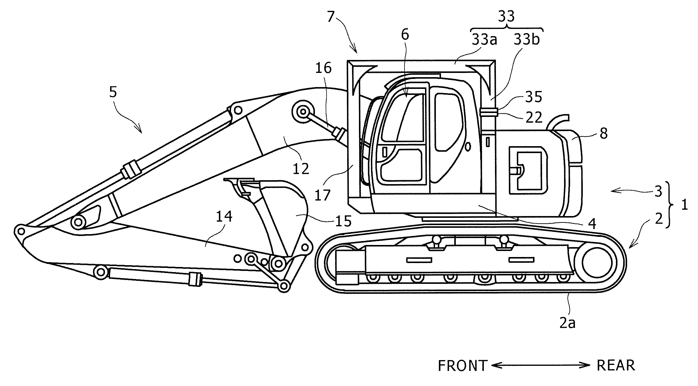 Structure for installing protection member and working machine including the same