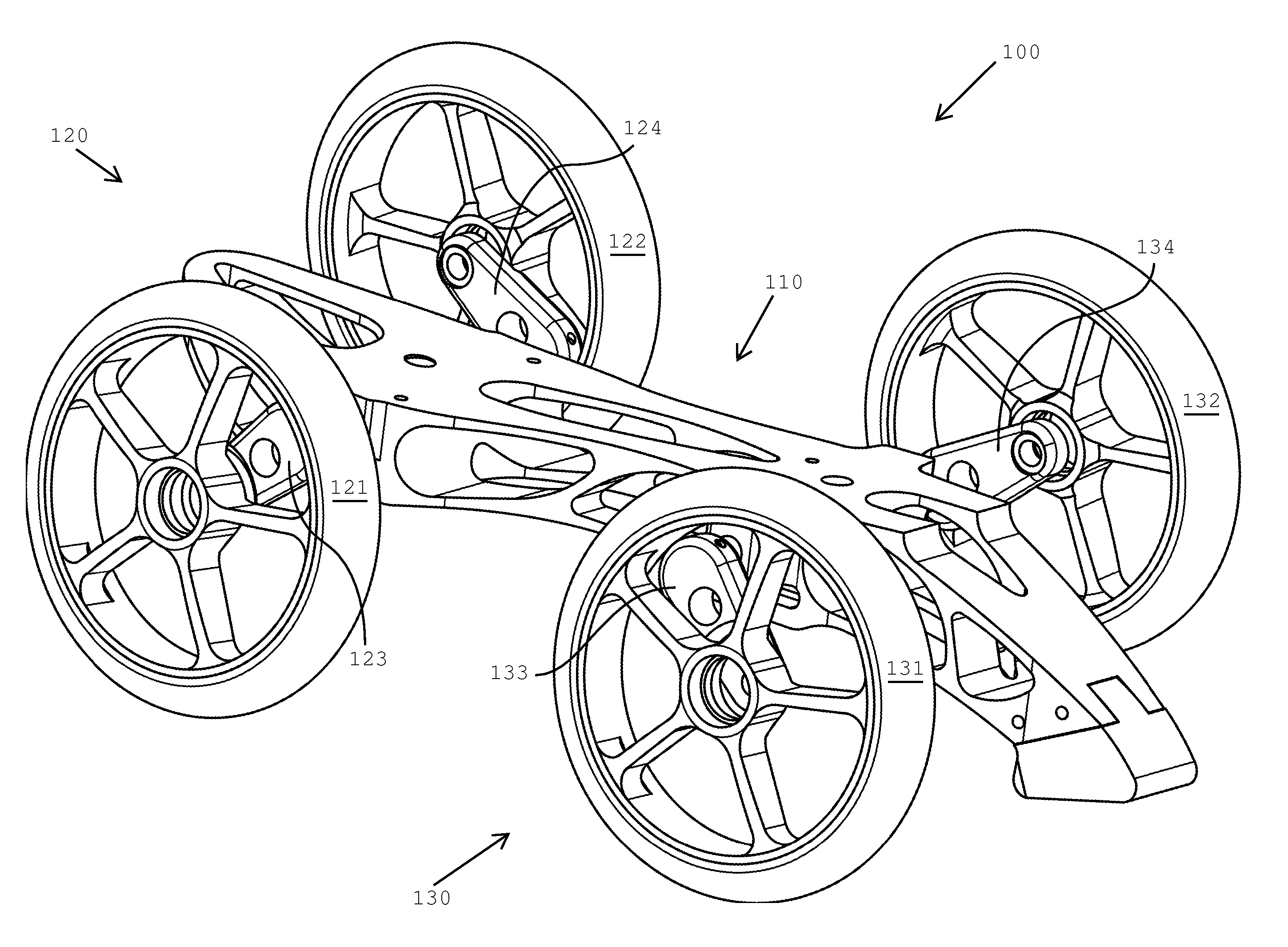 Lean-to-turn wheeled device