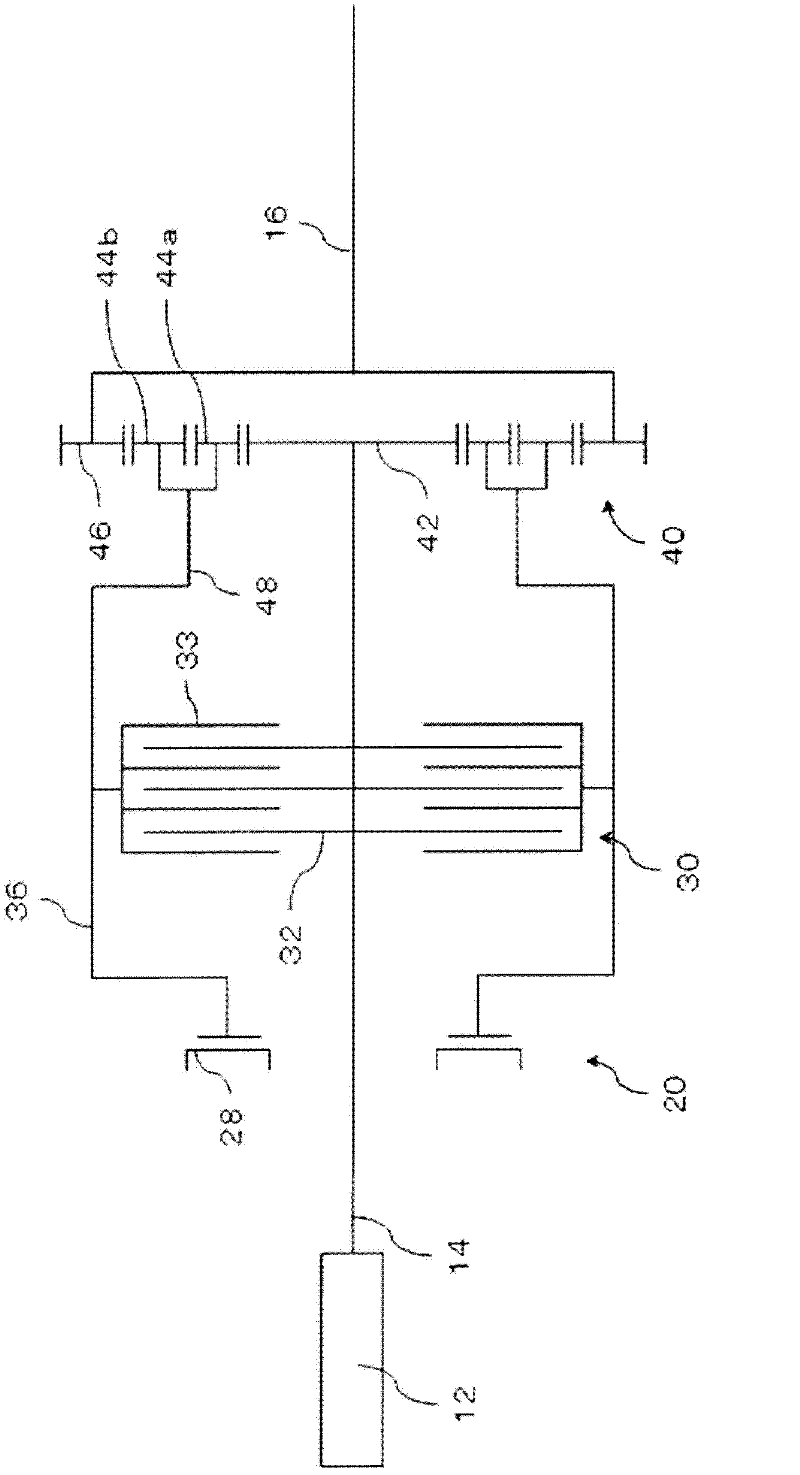 Speed-transformation device for electric automobile