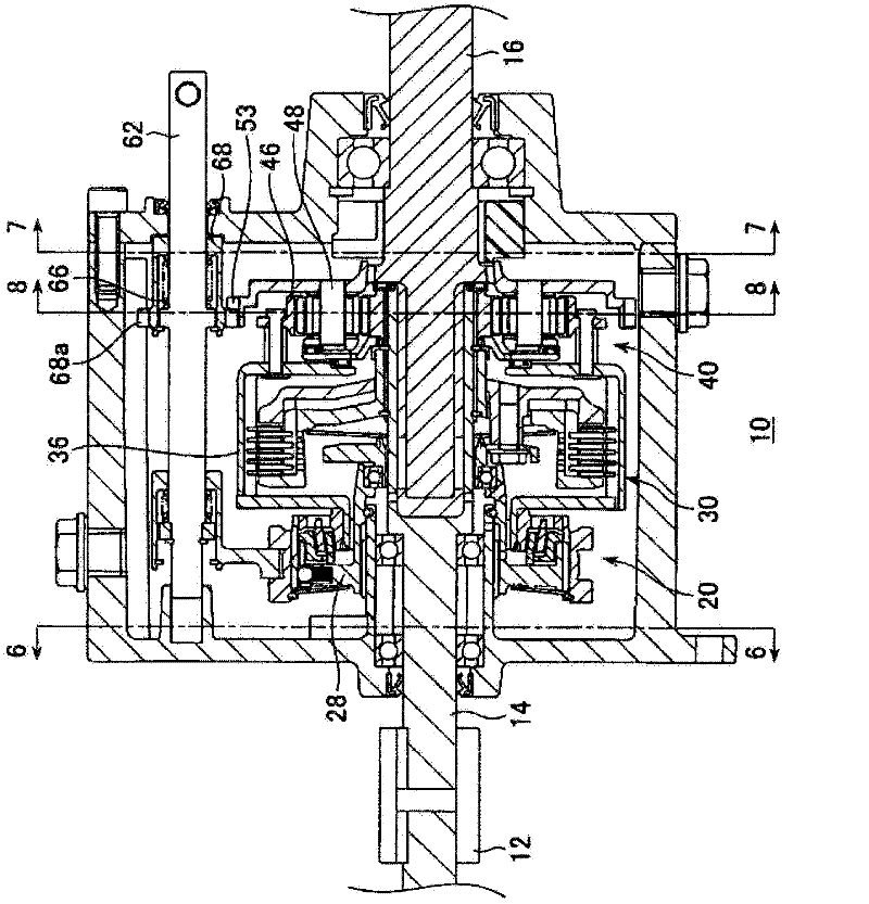 Speed-transformation device for electric automobile