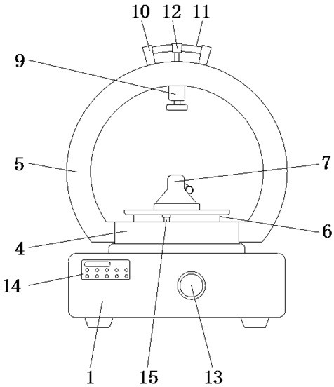 A fixed and adjustable corner grinding device for mechanical parts