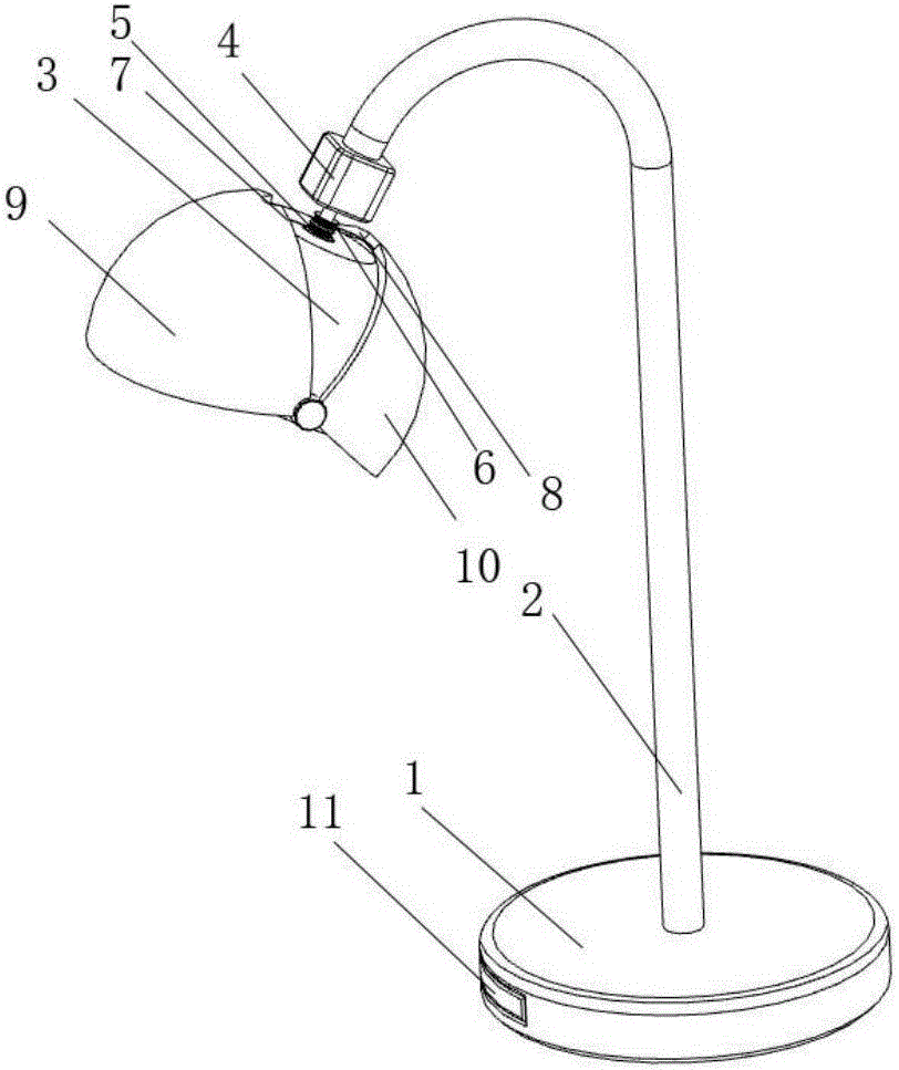 Desk lamp capable of automatically adjusting light