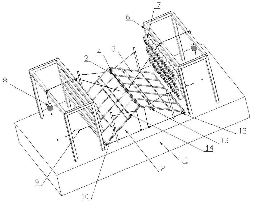 A primary and backup coal mine wind shaft explosion-proof door system