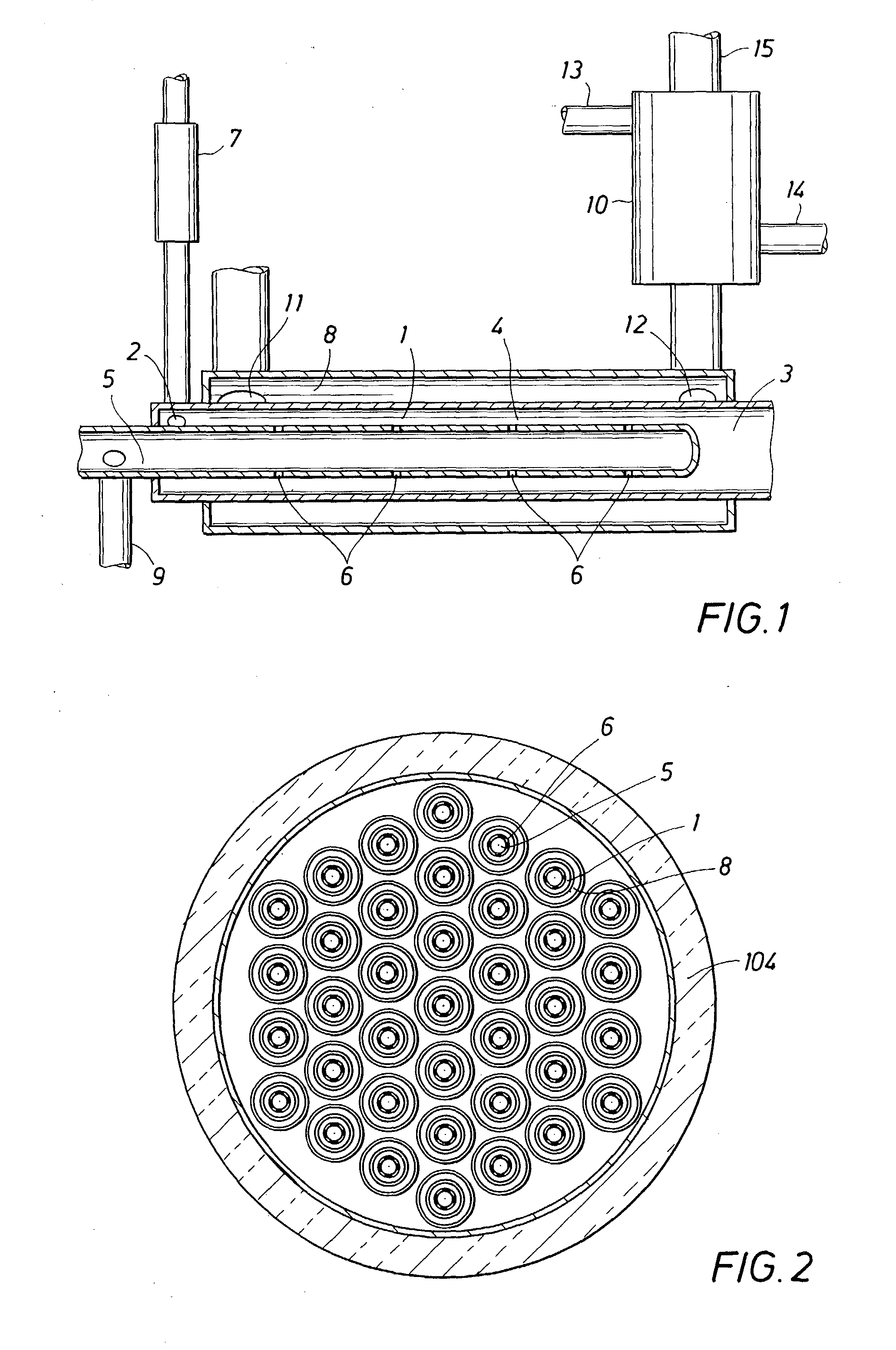 Method for providing controlled heat to a process
