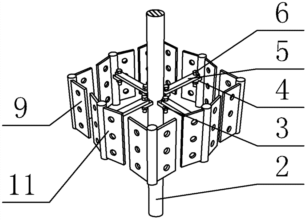 Construction method of large equipment foundation reserved foundation bolt hole