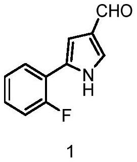 Preparation method of 5-(2-fluorophenyl)-1H-pyrrole-3-formaldehyde