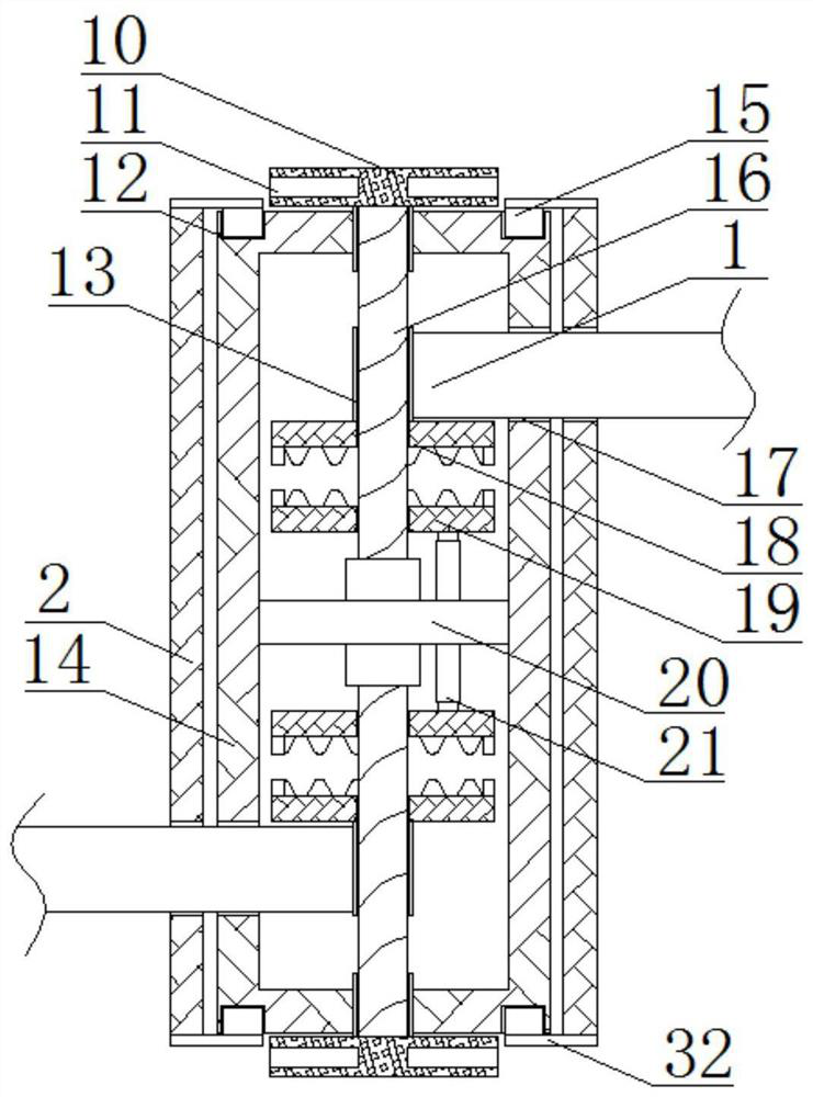 A connection structure of double-layer curtain wall