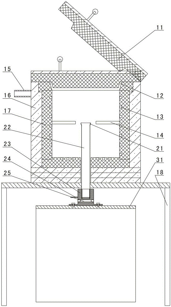 Test device for high temperature acceleration sensor