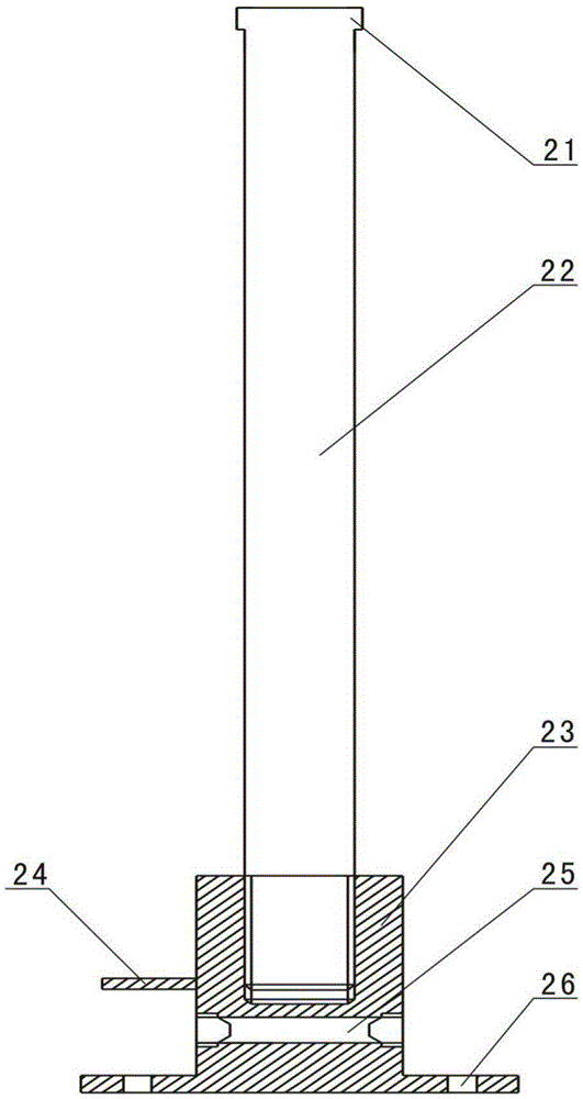 Test device for high temperature acceleration sensor