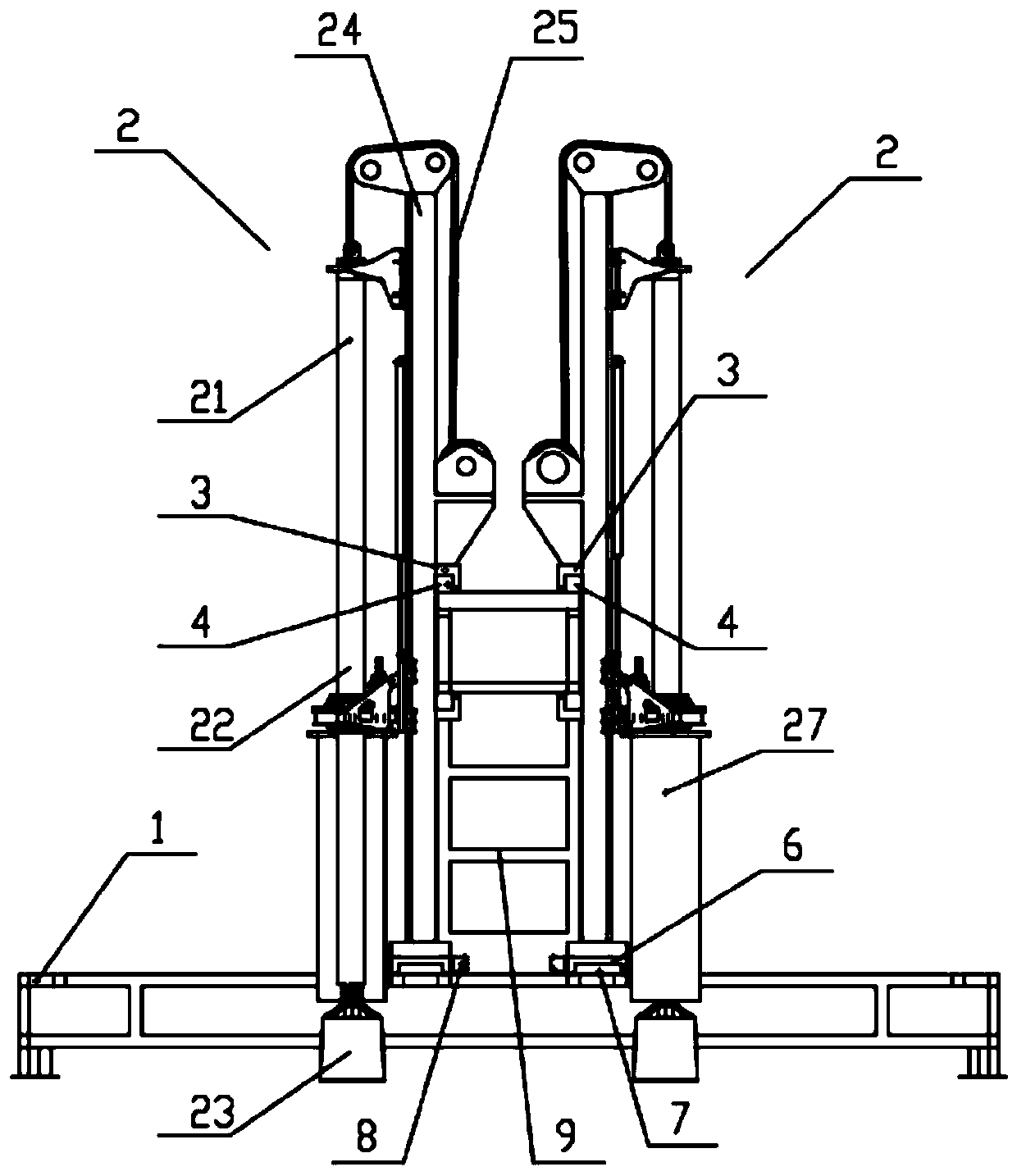 Rotary drilling rig for angling method construction and using method thereof