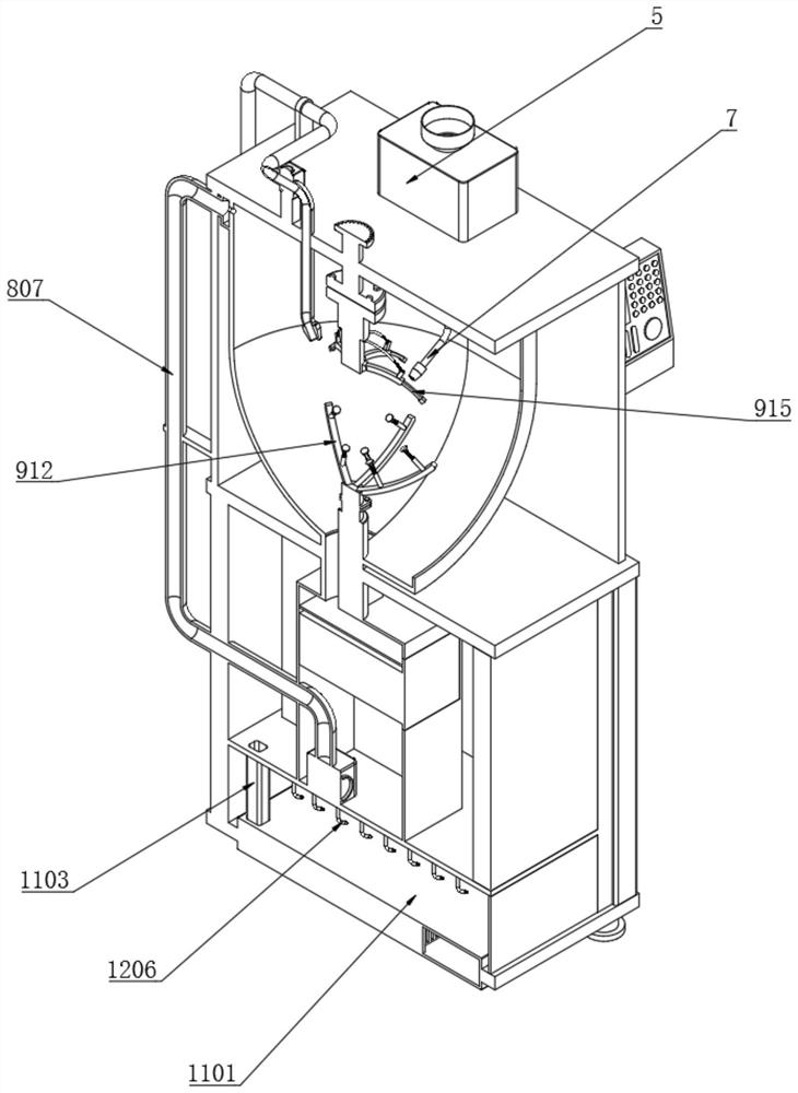 An environment-friendly rotary automatic coating device and coating process