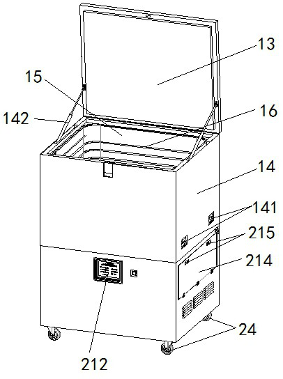 Low-temperature storage and transportation box device