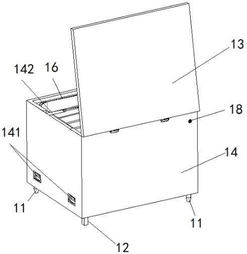 Low-temperature storage and transportation box device