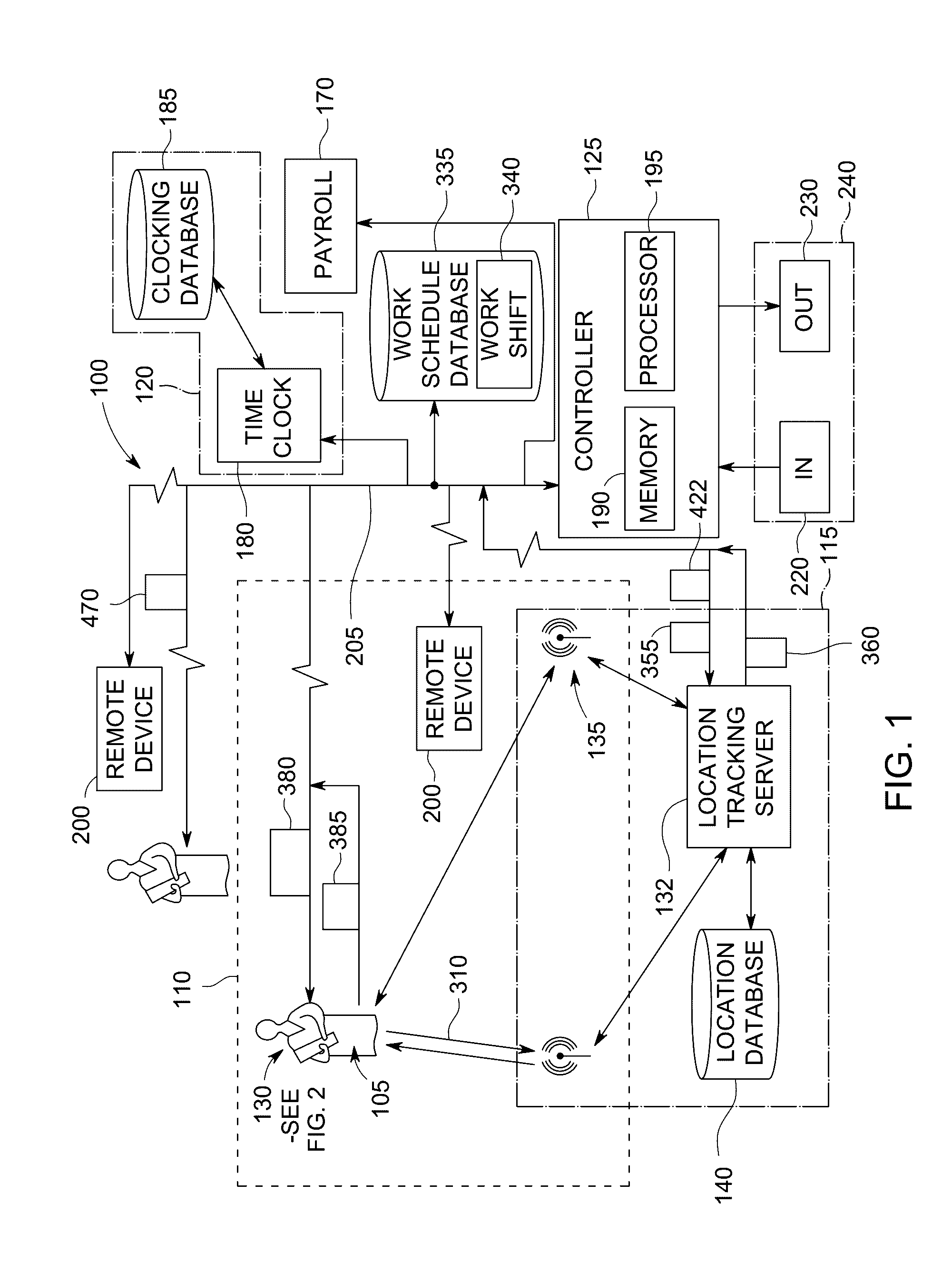 System and method to track time & attendance of an individual at a workplace