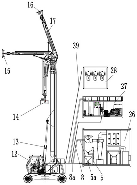 High-altitude operation equipment for ship coating