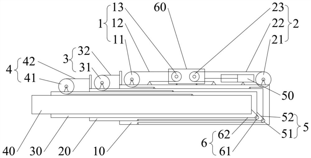 A telescopic arm structure, operating arm and engineering machinery