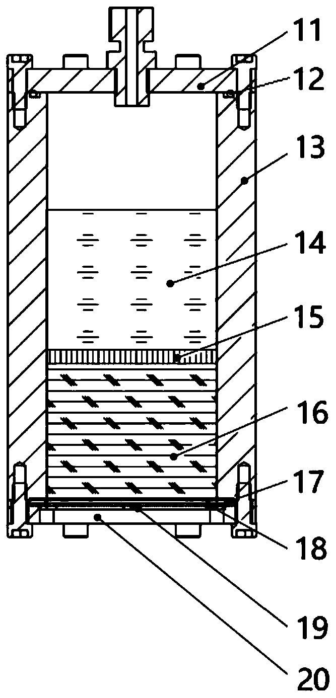 Dedicated measuring instrument for shield grease water-resistant sealing and test method thereof
