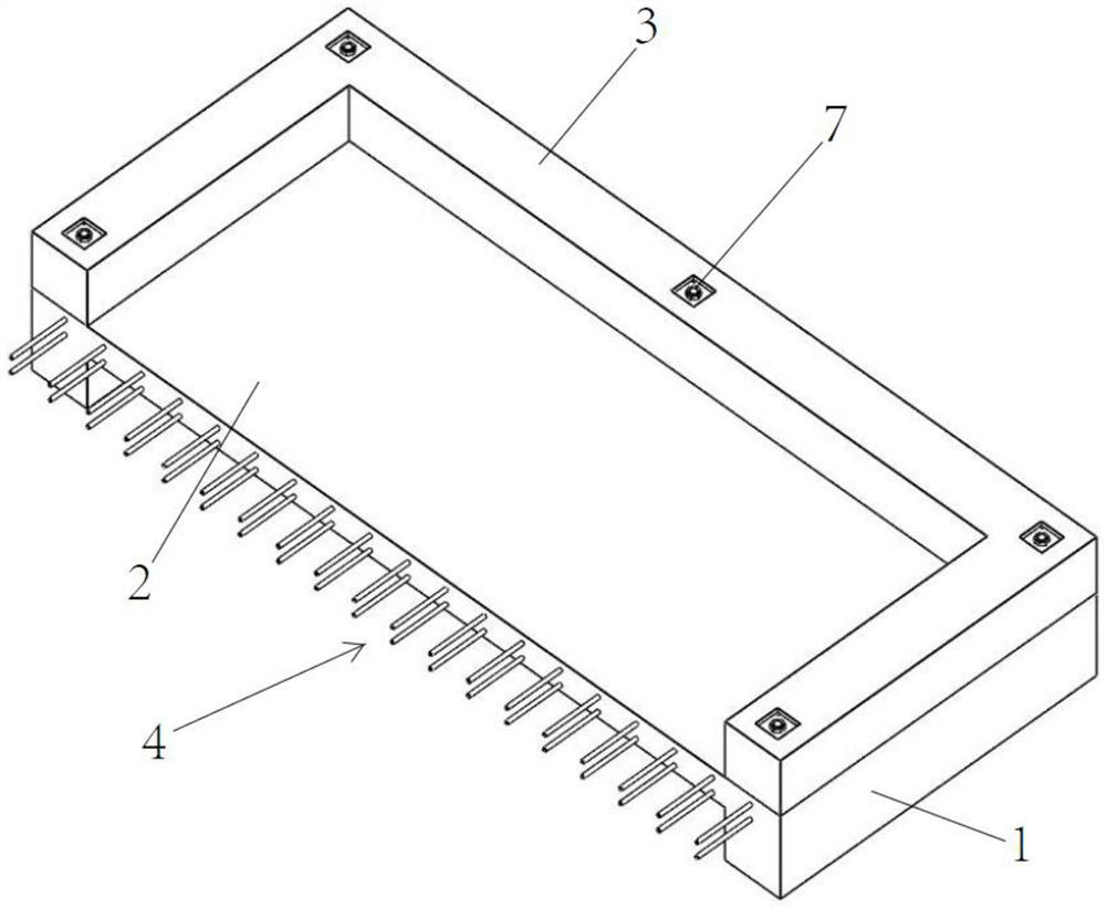 Green fabricated concrete prefabricated component and preparation method thereof