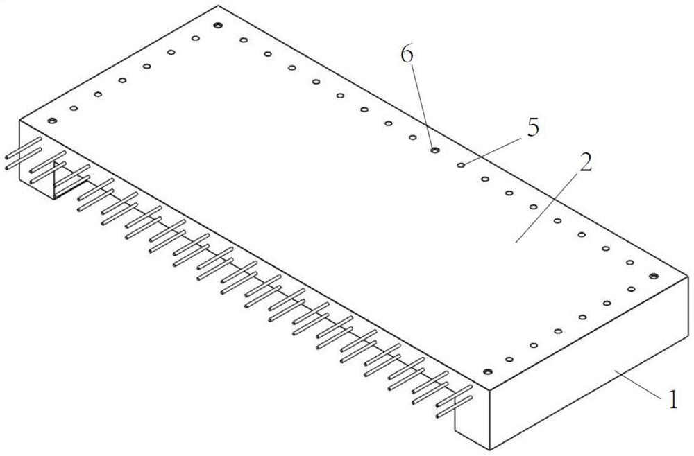 Green fabricated concrete prefabricated component and preparation method thereof