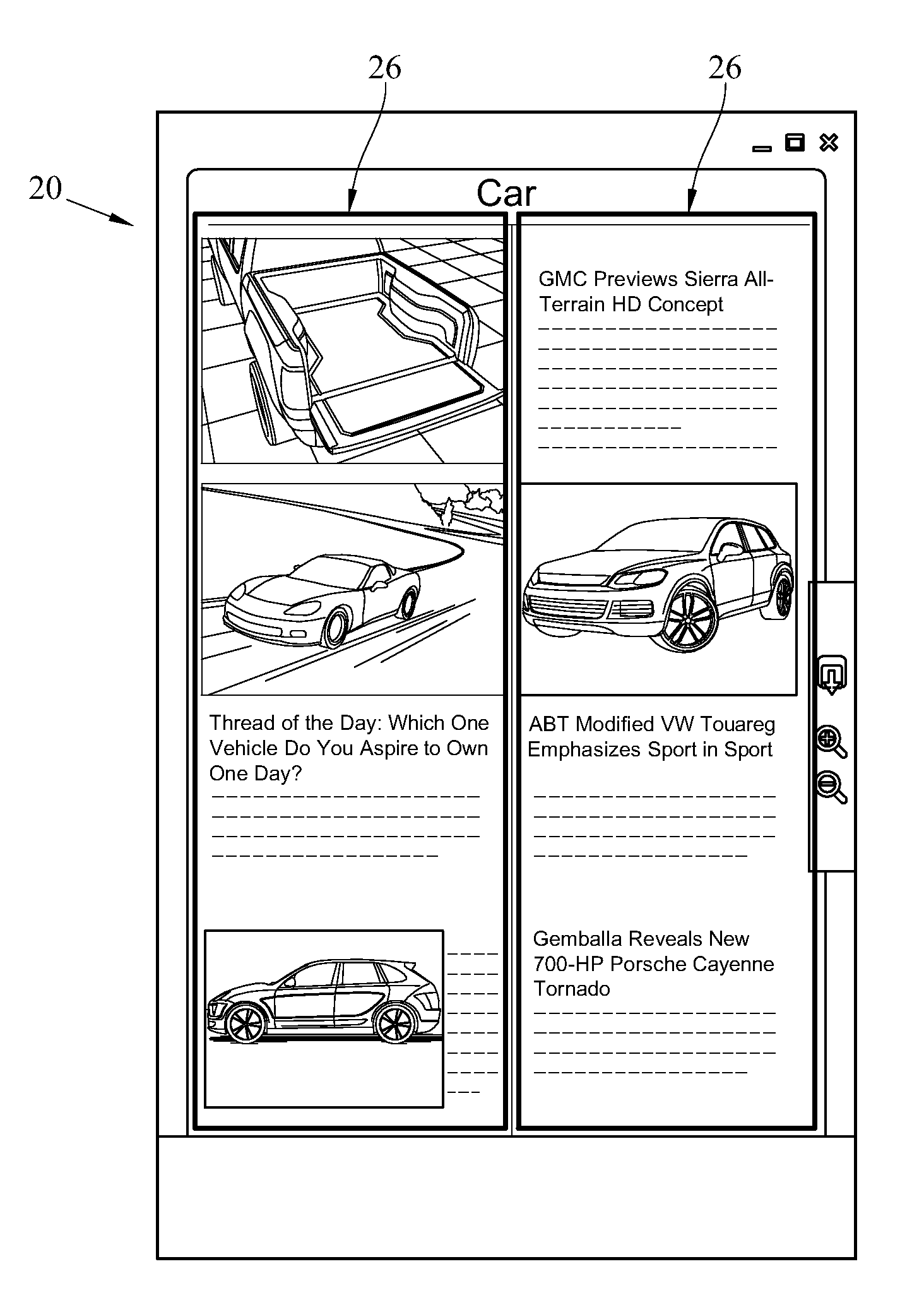 Dynamic typesetting method of display image