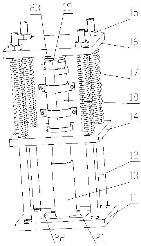 Rapid pressure-bearing forming device and method for physical similar material test piece