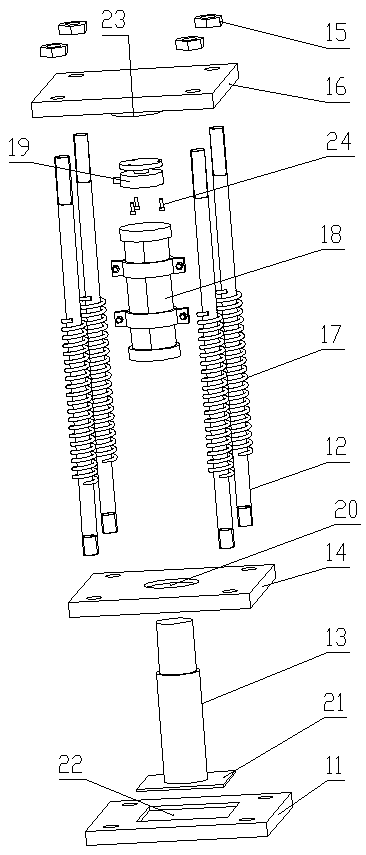 Rapid pressure-bearing forming device and method for physical similar material test piece