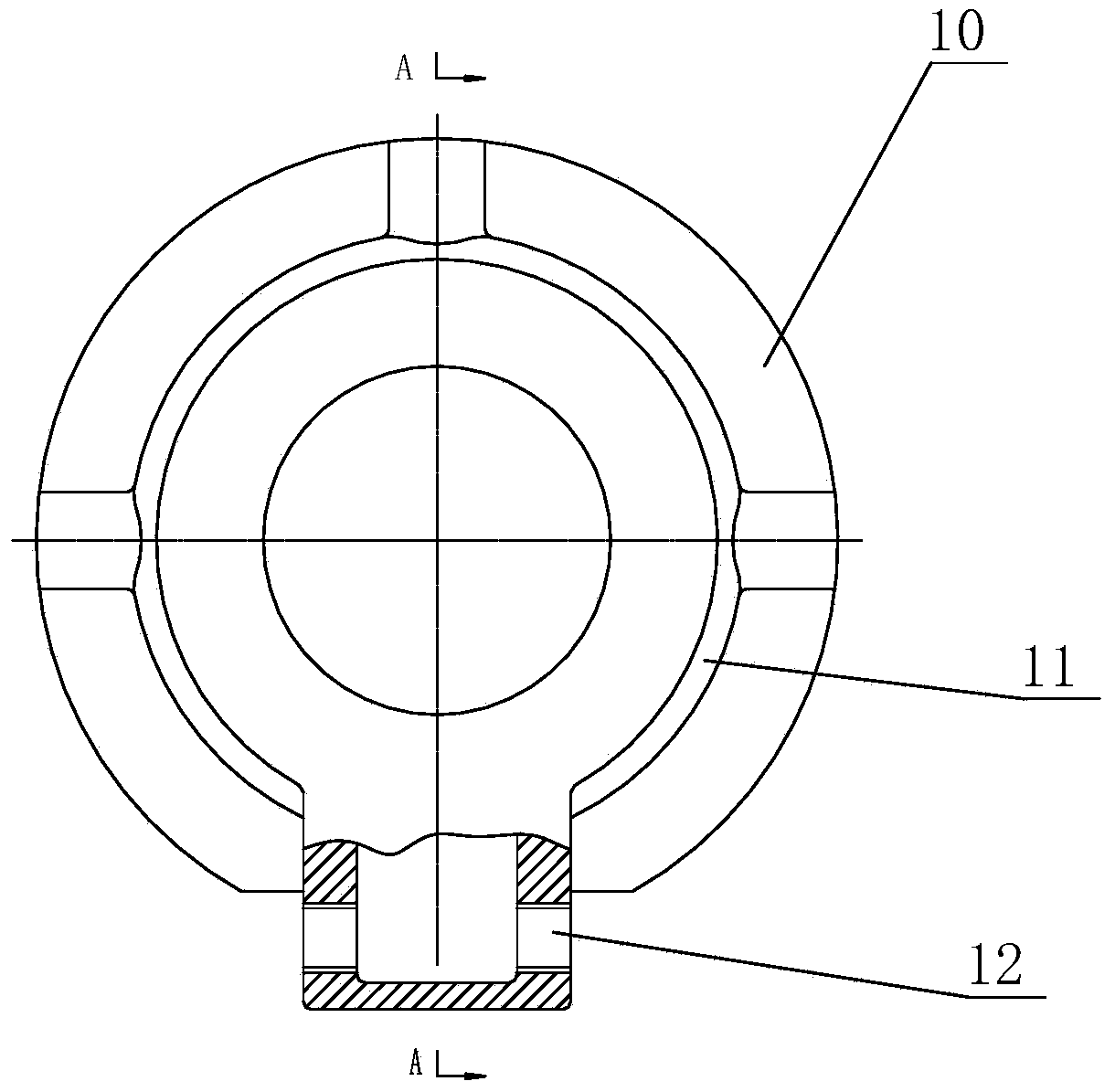 Outer bearing cover structure