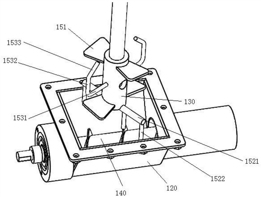 Powder discharging structure and discharging equipment