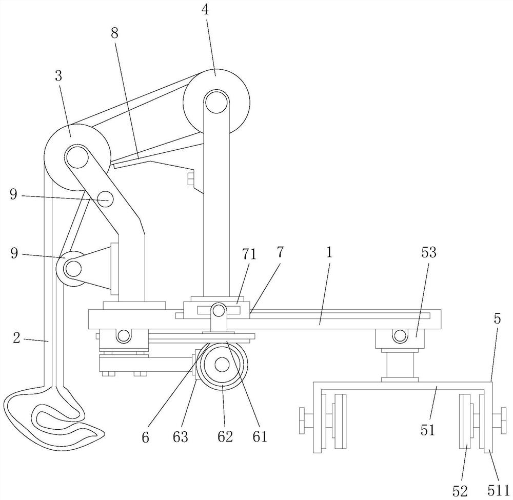 An auxiliary device for starting a car on a slope