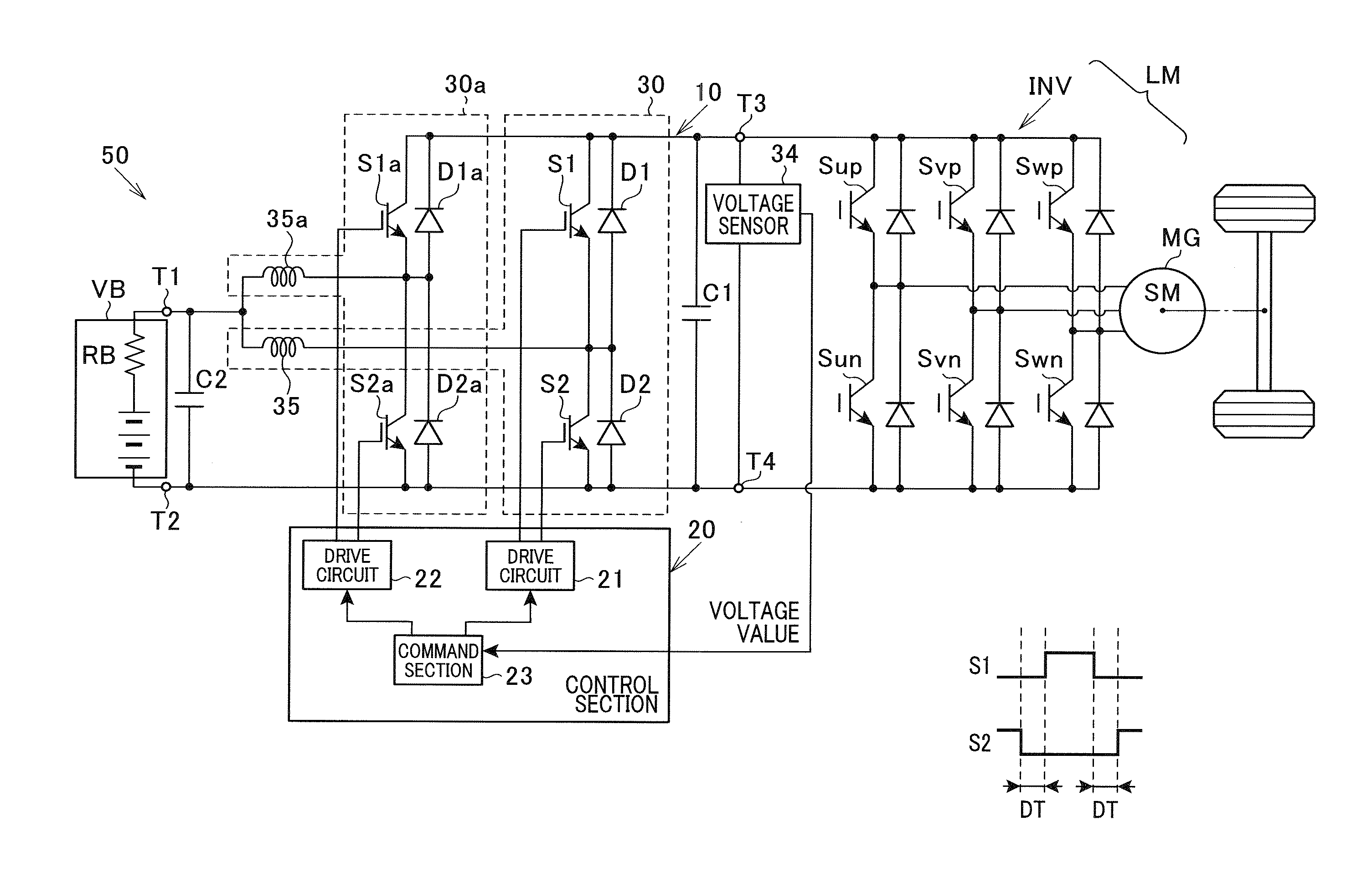Voltage converter and voltage converter system including voltage converter