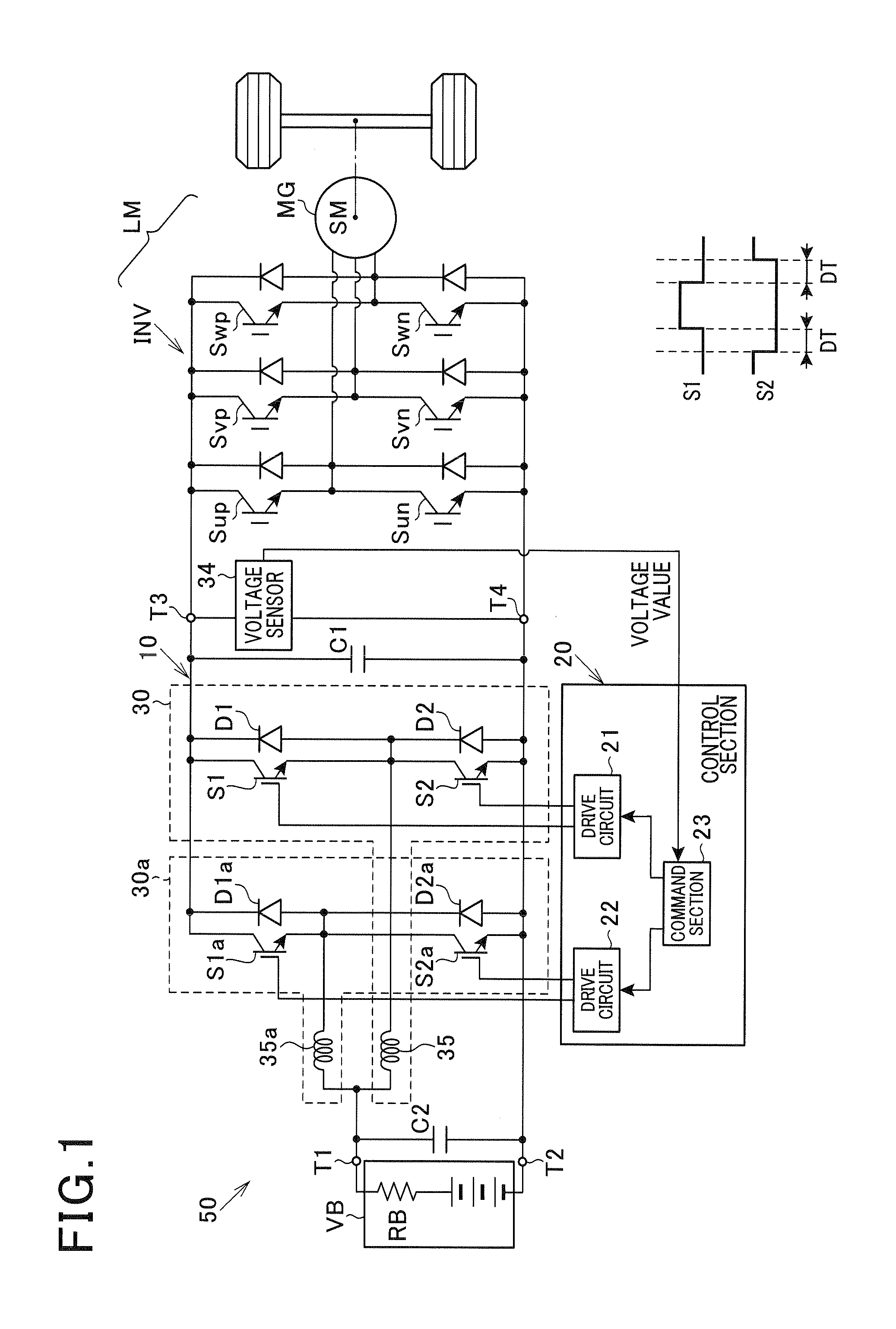 Voltage converter and voltage converter system including voltage converter